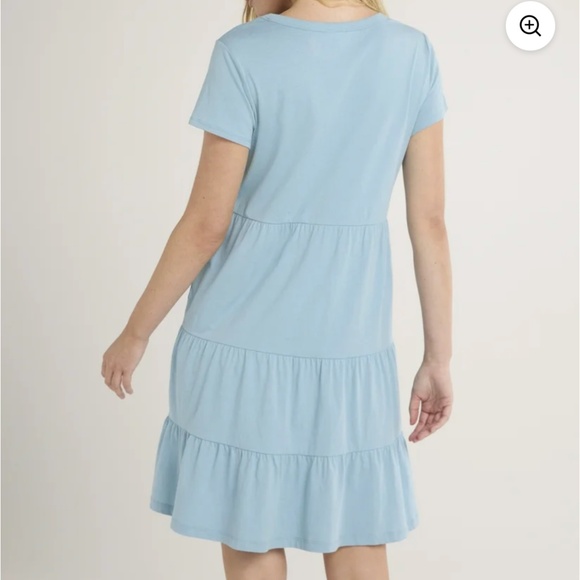 Time and Tru Women’s Caspian Blue Tiered Dress Size XLNEW - Picture 2 of 5